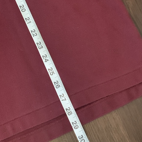 L.L. BEAN POLO SHIRT COTTON DEEP WINE BURGUNDY SHORT SLEEVES - Picture 5 of 9